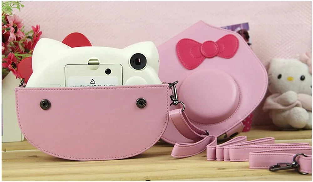 FUJIFILM мгновенная камера PU кожаный чехол сумка для Polaroid Instax Mini Hello Kitty плечевой