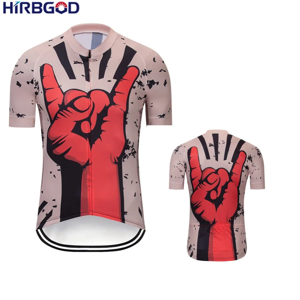 Мужская одежда для велоспорта HIRBGOD крутая велосипедная с коротким рукавом и