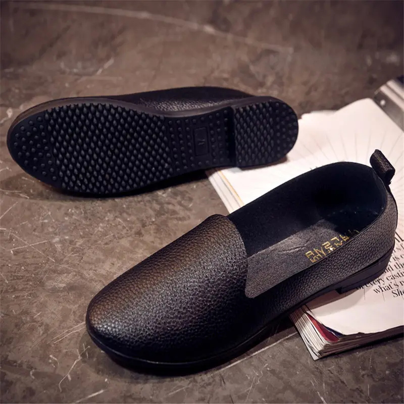 2016 Моды Женщина Квартиры Повседневная Обувь Женщины Мягкие Кожаные Женские