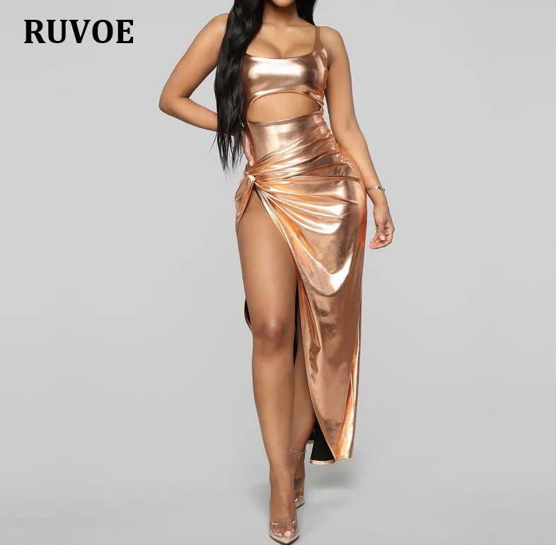 Новое поступление эластичное боди платье блестящее золото комплект из 2