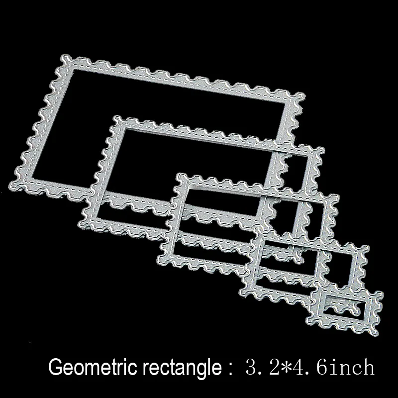 rectangle Поделки из металла высечки штампы прямоугольник кружева границы ремесло металлический трафарет тиснение для скрапбукинга подарочная карта декор инструменты - Цвет: rectangle
