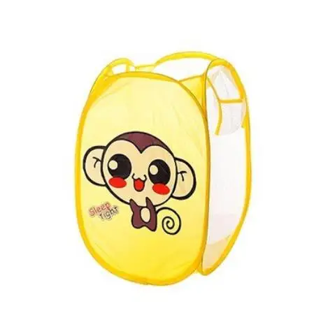 monkey Складная сетчатая корзина для белья, корзина для белья, детские игрушки, коробка для хранения мелочей - Цвет: monkey