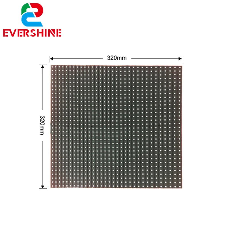 Внешний светодиодный RGB экран P10 полноцветный 320x320 мм 1/4 сканирования Высший