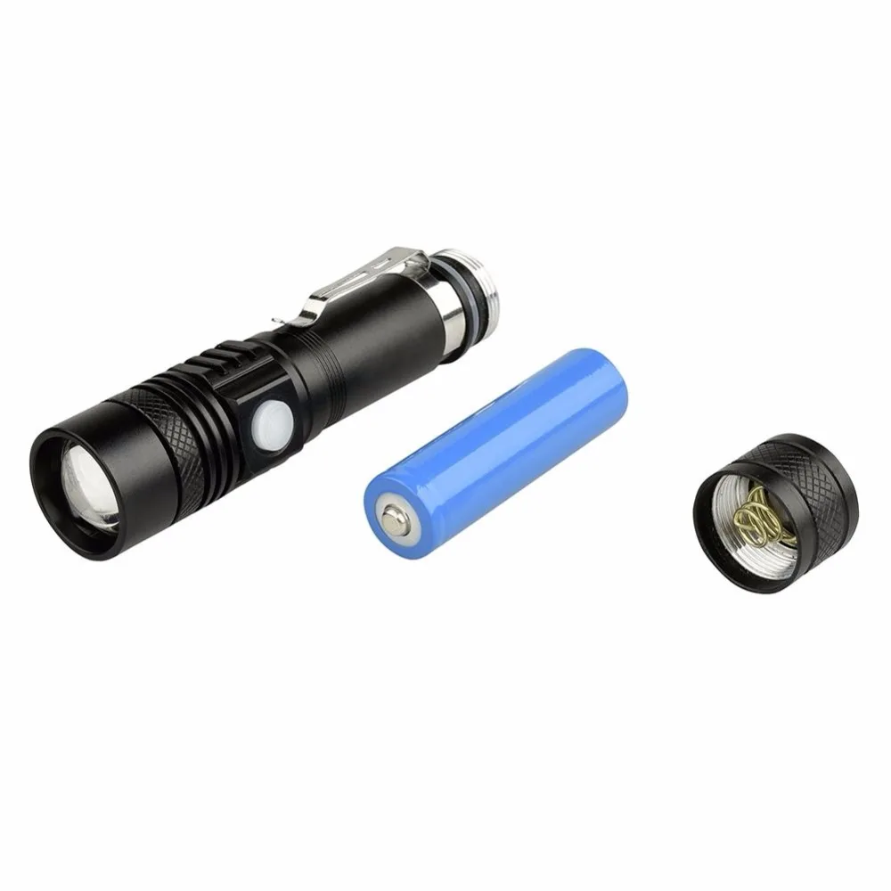 Фонарик CrazyFire CREE XM L T6 светодиодный фонарик с USB зарядкой 4 режима 2000 люмен