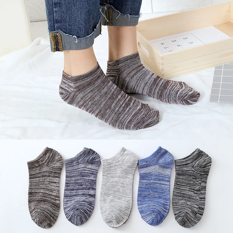 

20 pairs per pack Summer Korean Fashion Socks Male Trend Multiple Colour Men's Cotton Socks Handsome Sports Casual Socks