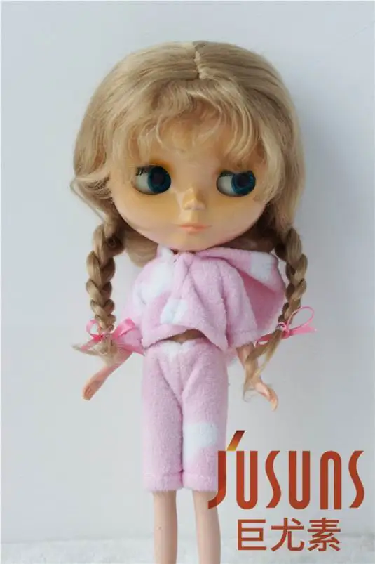 Ash Blond M4 JD2031 Длинные Ангольские мохер милые Анна косы BJD кукольные парики Размер 10-11 дюймов кукольные аксессуары - Цвет: Ash Blond M4
