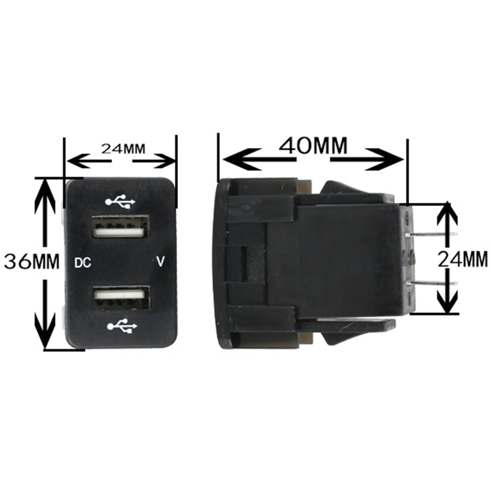 Автомобильное зарядное устройство с двумя USB-портами 5 В 4 2 А автомобильный