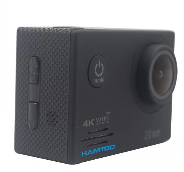 black HAMTOD HF60 4K WiFi Экшн-камера 2,0 дюймов ЖК-дисплей для дайвинга Водонепроницаемая мини видеокамера Спортивная камера s GC1034 120 градусов камера - Цвет: black