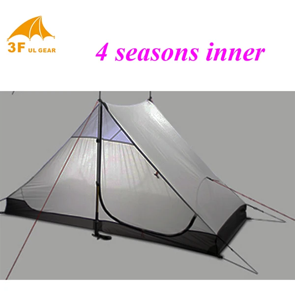 4 seasons inner Высокое качество 3F ul gear 2 человека 3 сезона и 4 сезона внутренняя LANSHAN 2 из двери Палатка - Цвет: 4 seasons inner
