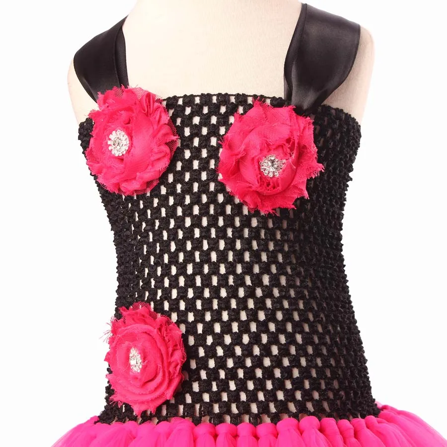 Платье-пачка для девочек Rock Star детское платье на день рождения с цветами Хэллоуин