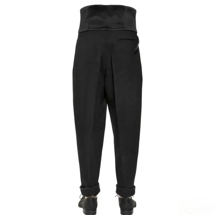 

27-44 big baggy pants 2018 high waist wide leg pants personality patchwork big loose cocoon mere loin casual pants