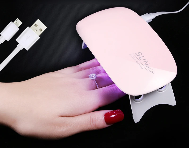 SUNUV Sunmini 6 Вт мини Портативный ногтей художественная лампа Сушилка Blanc USB