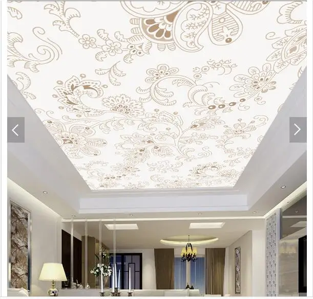 

Custom photo wallpapers 3d ceiling wallpaper murals Simple European pattern living room ceiling zenith mural wall papers
