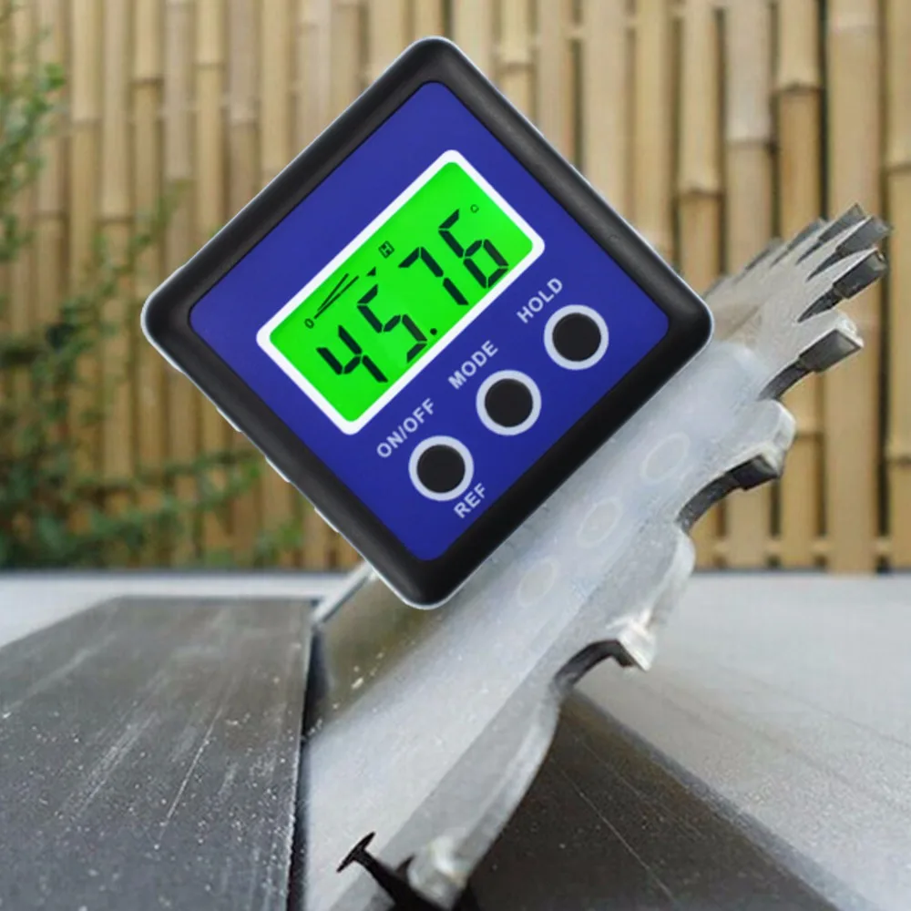 Цифровой транспортир карманный угломер измерительный прибор коническая коробка