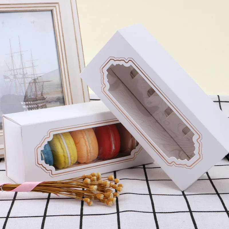 

Hot New Window Macaron box,cake box,gift box 120PCS/LOT