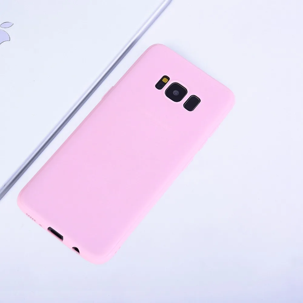Чехол KACOOL 2019 для Samsung Galaxy S8 чехлы карамельных цветов силиконовые полые Plus мягкий