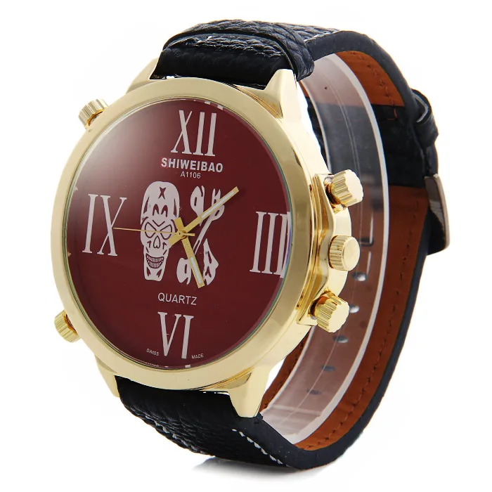 Часы мужские кварцевые с большим циферблатом люксовые Брендовые повседневные