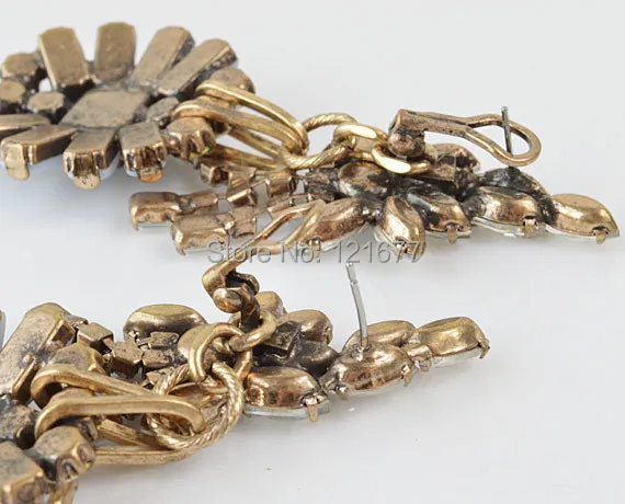 Горячая Распродажа винтажные длинные серьги подвески из смолы ярко синего