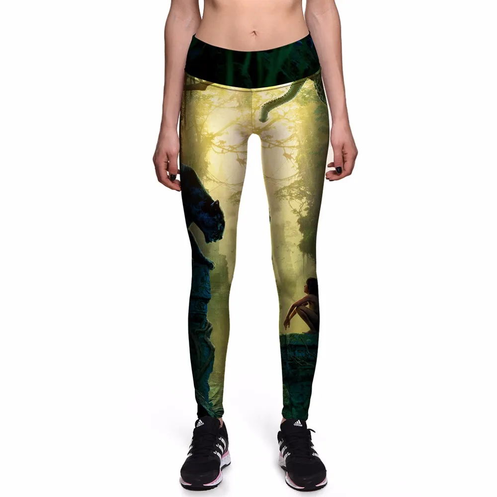 Новинка штаны с 3D принтом женские спортивные Леггинсы обтягивающие леггинсы для