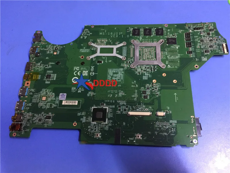 Оригинал для ноутбука MSI MS 16J11 VER: материнская плата 1 0 GE62 с процессором I7 полностью