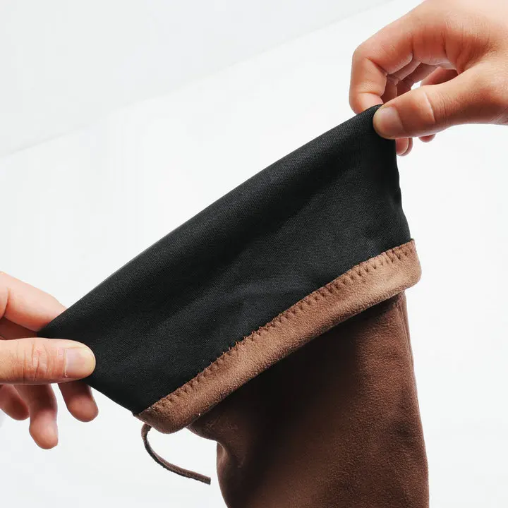 Новинка 2020 облегающие сапоги из искусственной замши привлекательные Женские