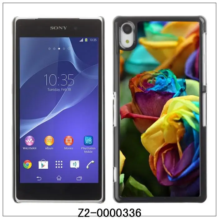 Colorful Roses-FOR Sony Xperia Z2 Plastic Hard Back Case Cover Shell (Z2-0000336) |