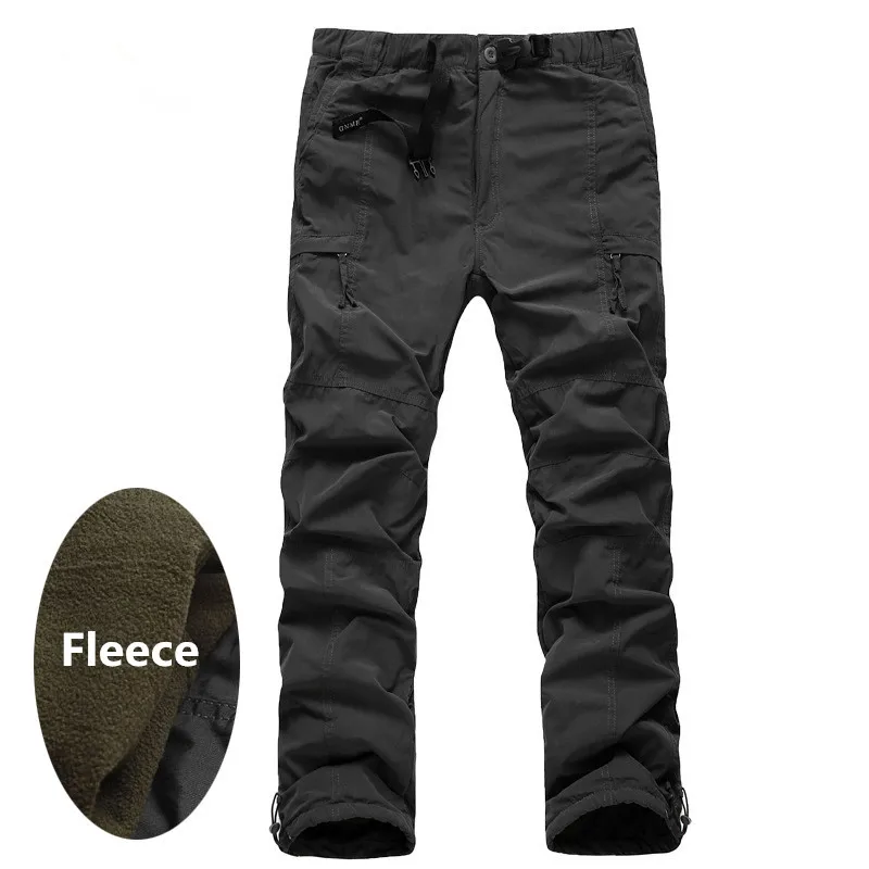 Новинка 2018 мужские зимние теплые толстые брюки двухслойные военные камуфляжные