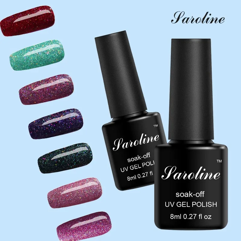 Saroline все для маникюра Esmaltes полу Permanentes Uv Led ногтей Дизайн новинки неоновый блеск