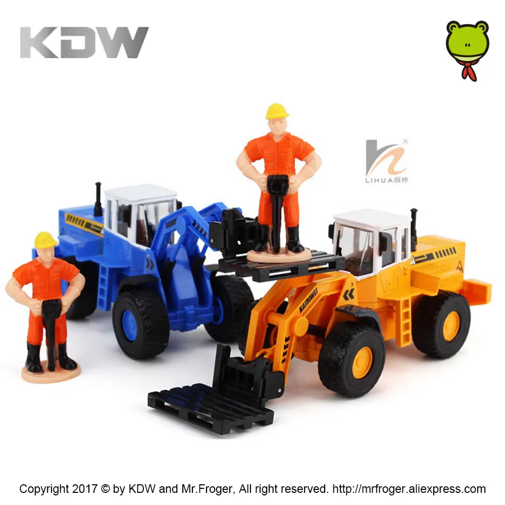 KDW 1:50 вилочный погрузчик модель сплава инженерных автомобилей имитационная