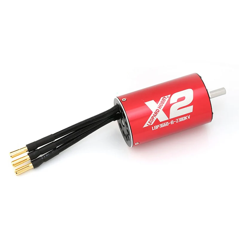 FATJAY Leopard Hobby LBP3660 X2 бесщеточный inrunner 2380KV 3180KV 3-4S lipo батарея 4-полюсный двигатель для RC лодки