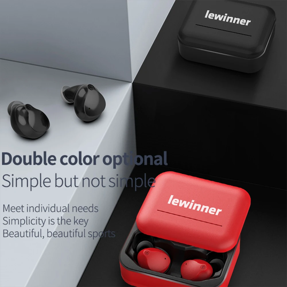TWS стереонаушники Lewinner V10 с поддержкой Bluetooth 5 0 и зарядным футляром|Наушники