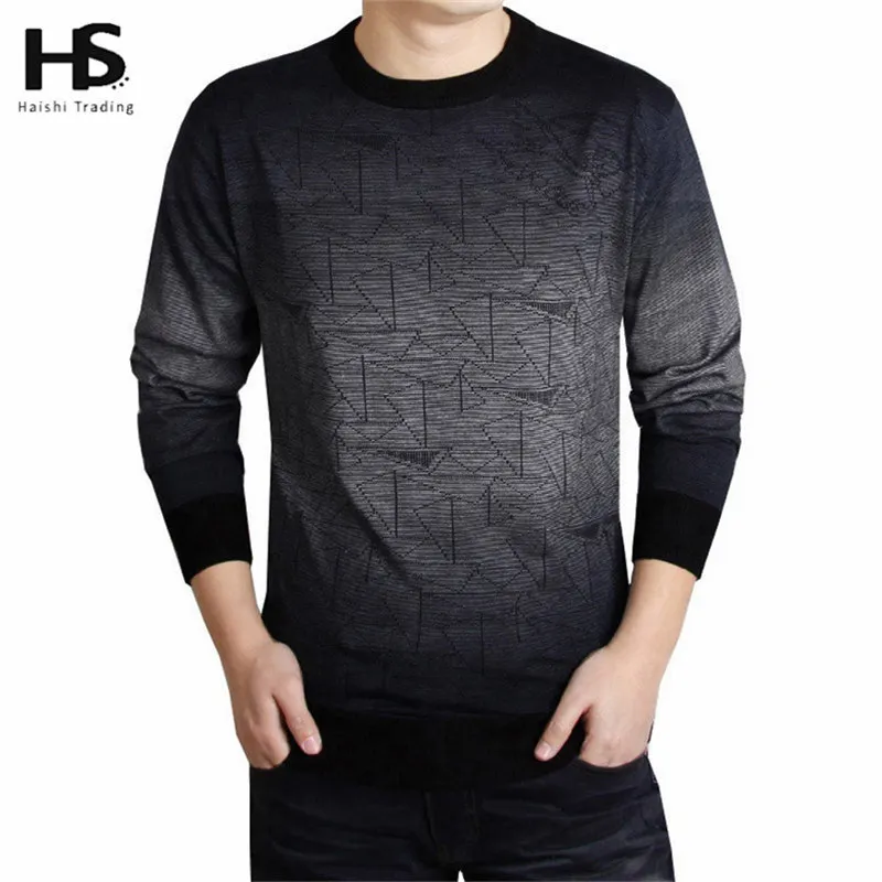 Высокое Качество Нового 2016 Осень Зима Платье Трикотажные Свитера Мужчины одежда