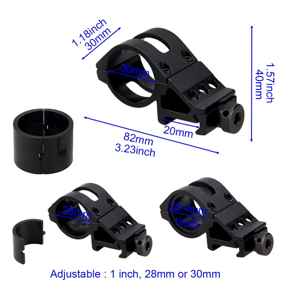 Масштабирусветильник фонарь для разведчика Оружейная винтовка T20 1 Режим XPE R5