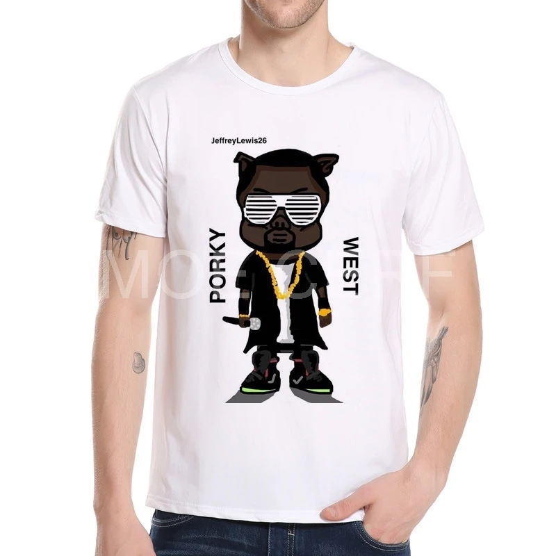 Новинка 2020 футболка с ручной росписью в стиле хип-хоп эскиз Kanye West Big Bang модная