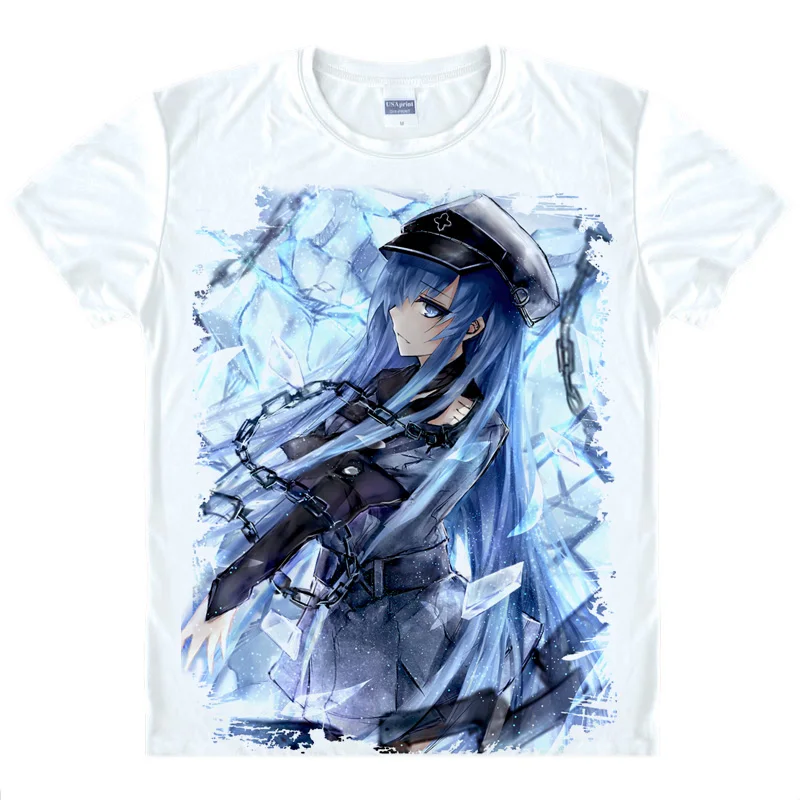 Style 2 Coolprint аниме рубашка Акаме ga футболки Kill мульти-стиль короткий рукав ночной рейд Акаме Slashes Косплей Motivs хентай рубашки - Цвет: Style 2