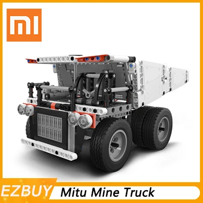 Новый робот-грузовик Xiaomi Mitu Block Mine для детей управление рулевым колесом самосвал