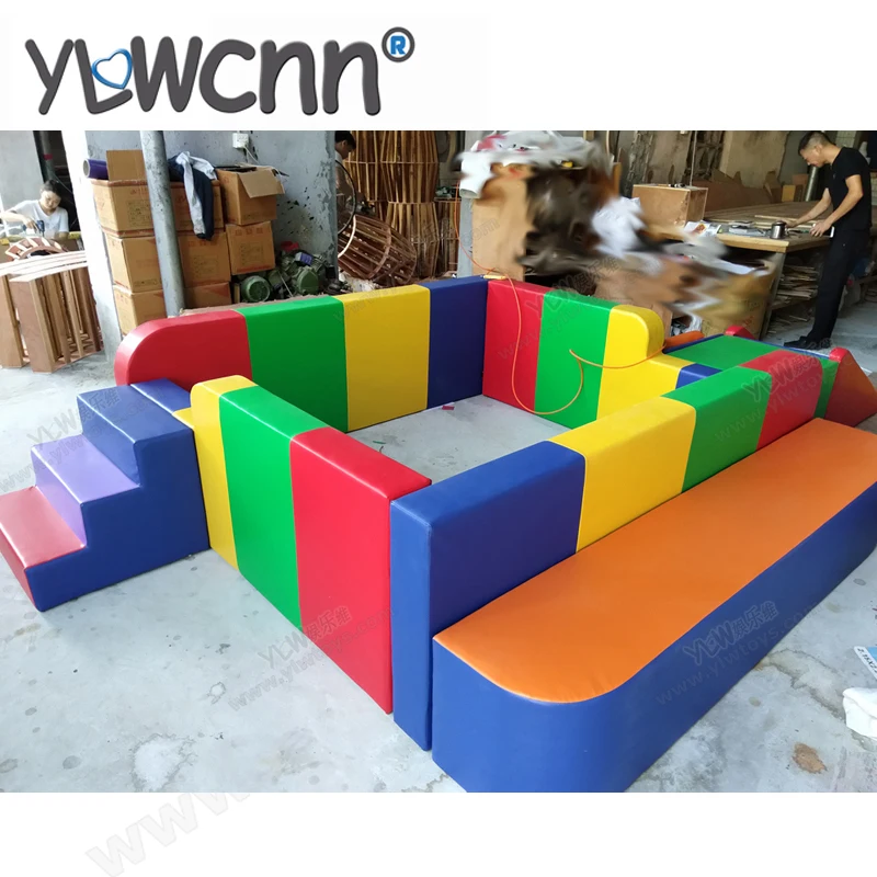 

YLWCNN развлекательная игровая площадка, бассейн с лестницей, искусственное сиденье, детская мягкая детская игровая площадка YLWS161