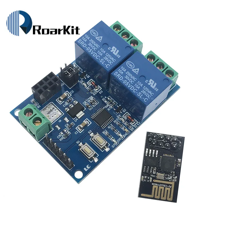 5 в ESP8266 ESP-01 2 wifi реле канала модуль 2 канала релейный модуль для IOT умный дом+ ESP8266