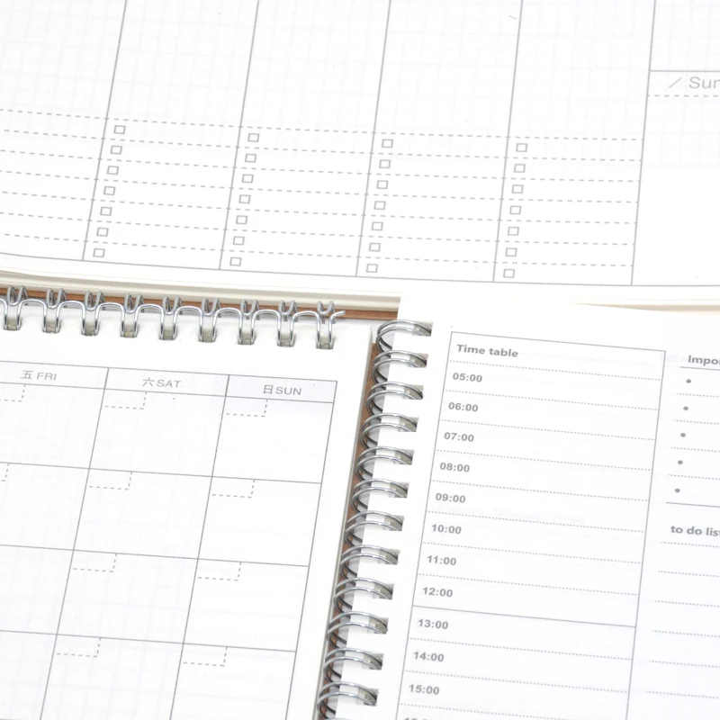 Дневник еженедельник блокнот Caderno Agenda Libretas записная книжка из крафт-бумаги записные книжки Filofax a5 спираль