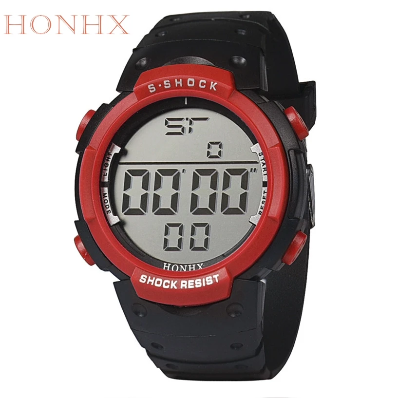 Новые Потрясающие модные водонепроницаемые мужские спортивные наручные часы с