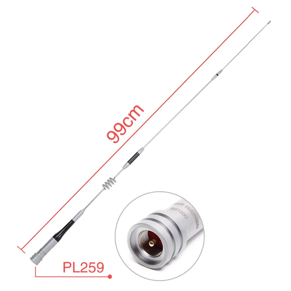 Алмазная двухдиапазонная антенна + магнитное крепление 4 адаптера для Baofeng рации