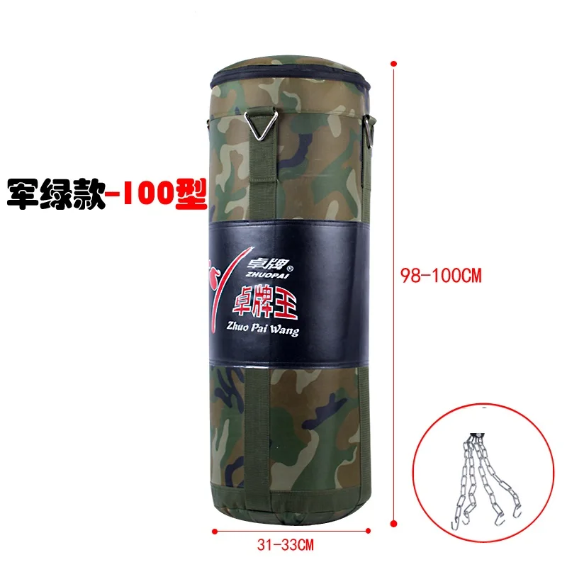 100cm Camouflage 120 см яловая кикбоксерская груша с песком для взрослых ММА Муай Тай тхэквондо Спорт фитнес тренировка оборудование для упражнений - Цвет: 100cm Camouflage