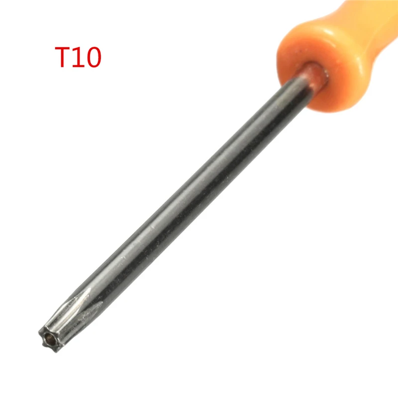 T10 Безопасность отвертка для Xbox 360/PS3/PS4 Tamperproof отверстия восстановление, открытие инструмент Отвертка Torx T8 T10 - Цвет: T10
