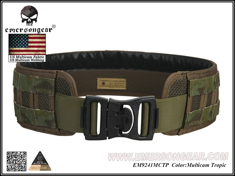 Emersongear мужской охотничий боевой военный пояс Emerson MOLLE несущий тактический ремень EM9241 черный койот мультикам