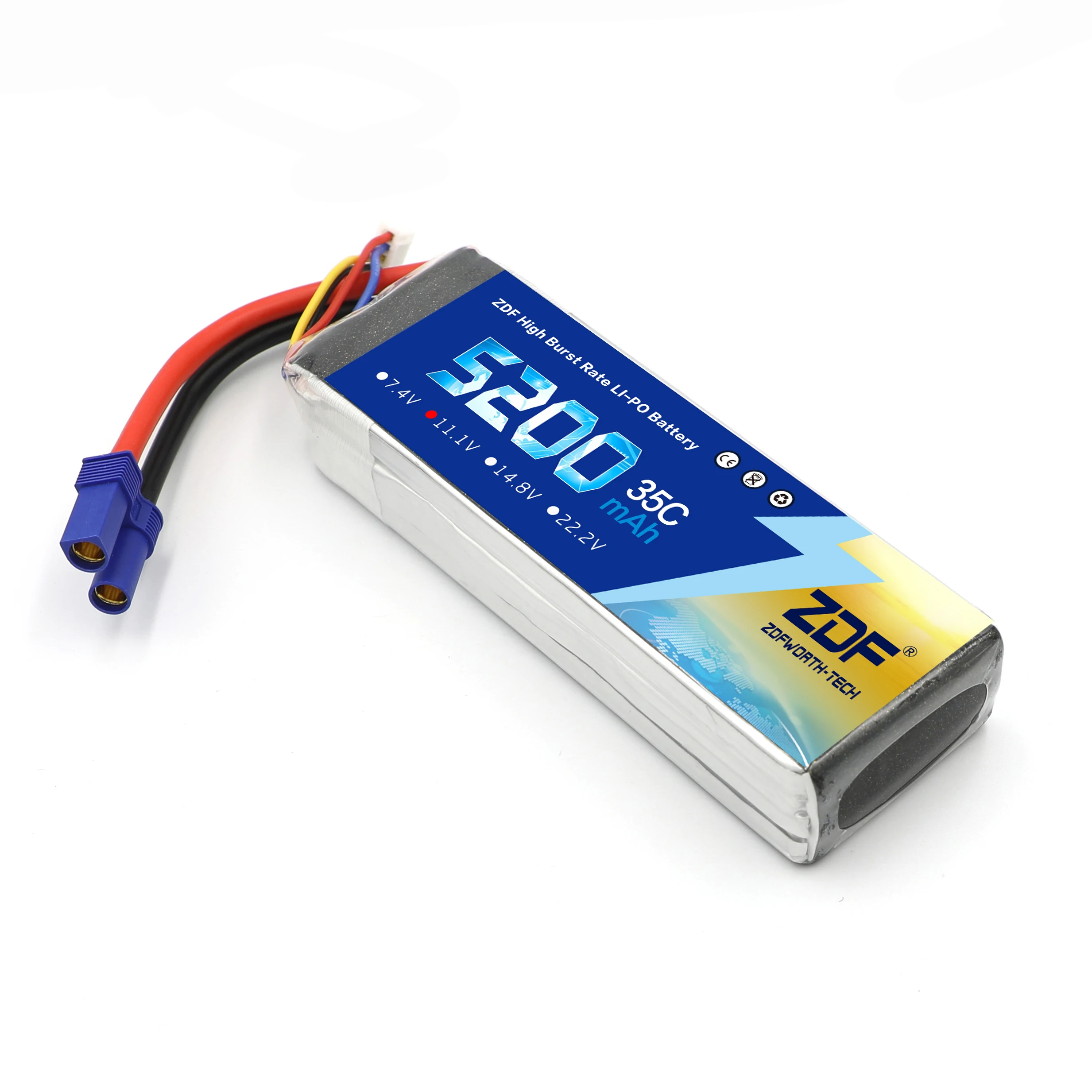 ZDF RC Lipo батарея 3S 11 1 V 5200MAh 35C max 70C для автомобиля квадрокоптера вертолета лодки