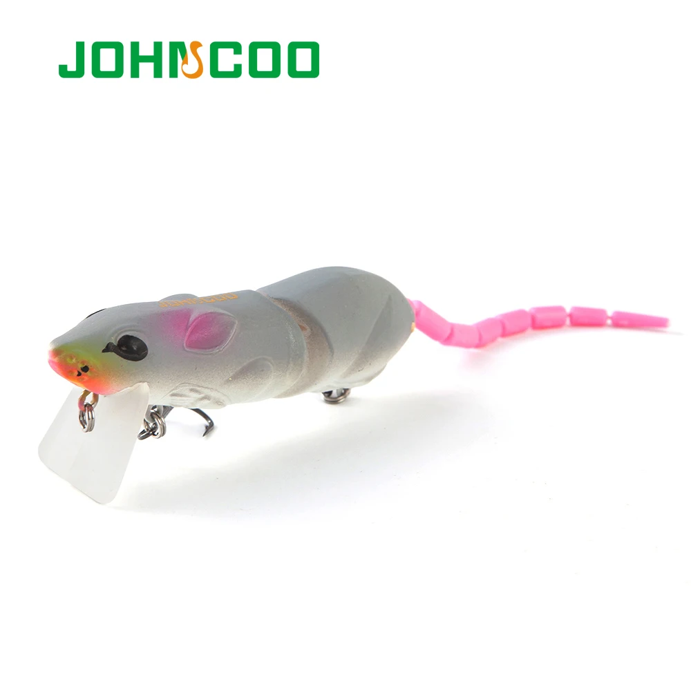 JOHNCOO 2 сегментов искуственные рыболовные приманки для рыбалки Пластик Мышь