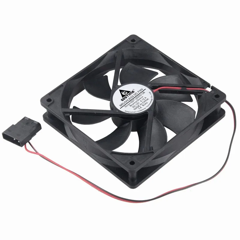 Вентилятор охлаждения процессора Gdstime, 2 провода, 4 контакта, 120*120*25 мм, 12 в пост. Тока, 120x25 мм, 20 шт.