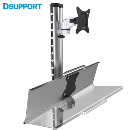 Складная эргономичная Алюминиевая Подставка для монитора и клавиатуры