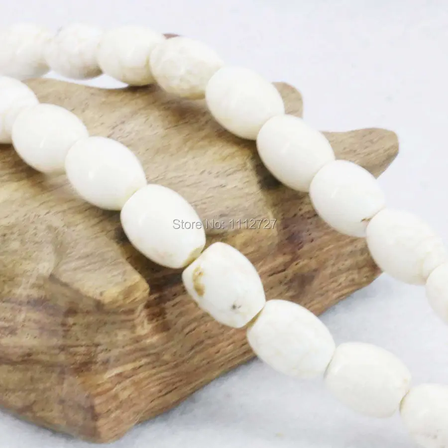 Аксессуары 8x10 мм белые турецкие бусины сделай сам Свободный Камень ковш для риса