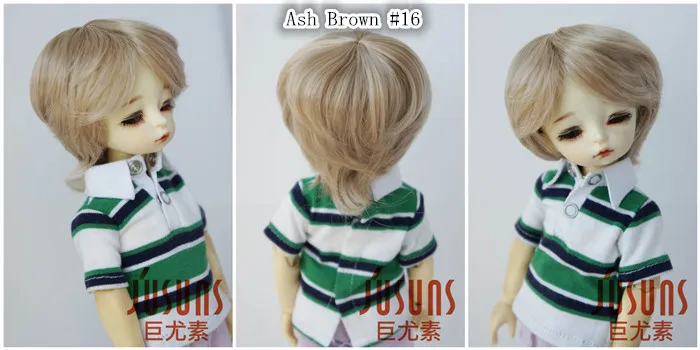 JD236 1/8 1/6 1/4 1/3 термостойкость BJD парик SD MSD YOSD бойская короткая раскроенная кукла парик 5-6 дюймов 6-7 дюймов 7-8 дюймов 8-9 дюймов кукла парики